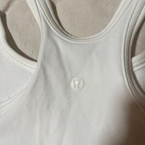 Gently Used Women's White Lululemon Tank top!!